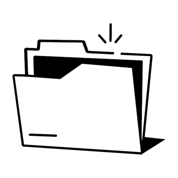 Icono de carpeta abierta