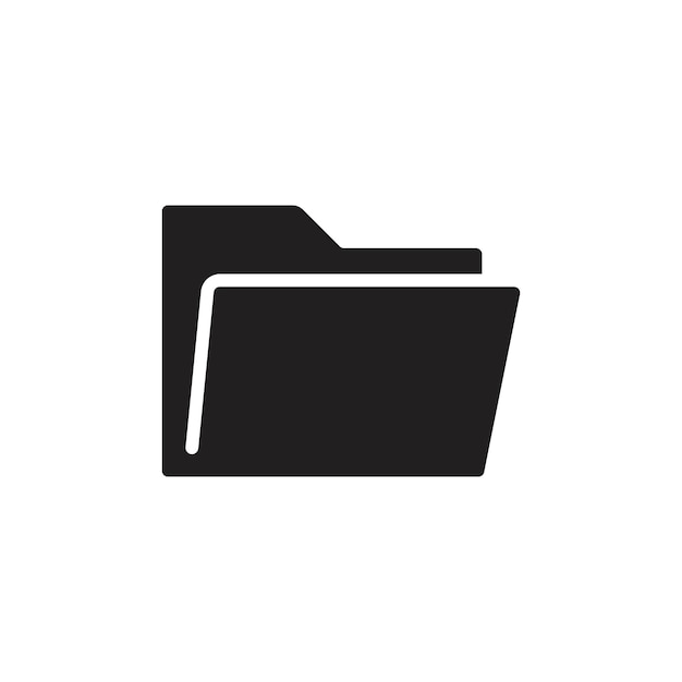 Ícono de carpeta Conjunto de dibujos de línea de logotipo