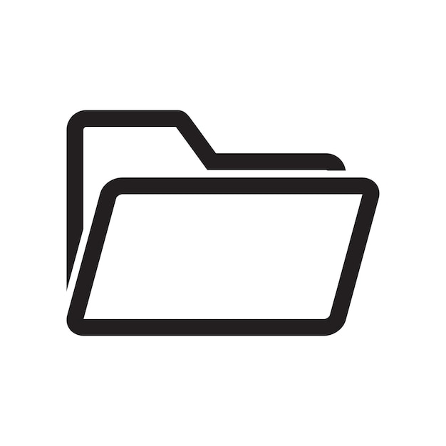 icono de carpeta ilustración vectorial