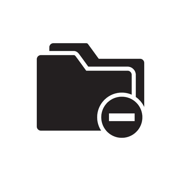 icono de carpeta ilustración vectorial