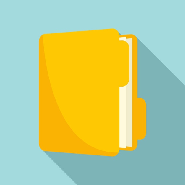 Icono de carpeta de inventario Ilustración plana del icono de vector de carpeta de inventario para diseño web