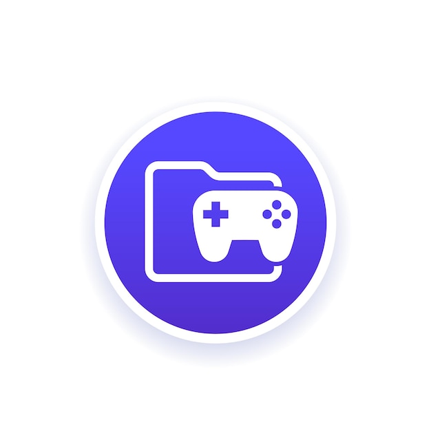 icono de la carpeta de juego con un gamepad