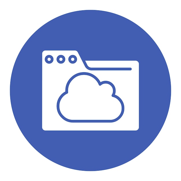 Icono de la carpeta de la nube