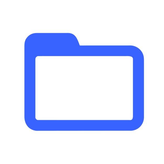 el icono de la carpeta