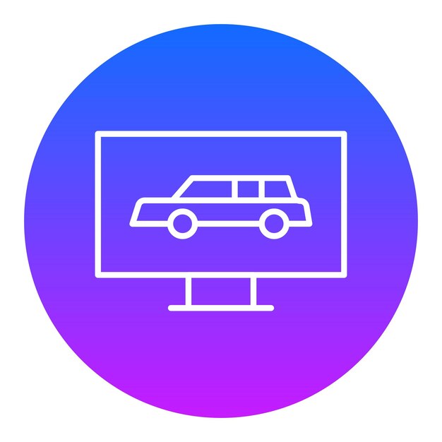 Ícono de la carrera en la pantalla