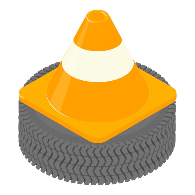 Icono de carreras de coches Ilustración isométrica del icono de vector de carreras de coches para web