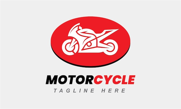 Icono de carreras de motocicletas diseño de logotipo de motocicleta vectorial de carreras modelo moderno minimalista de motociclista deportivo