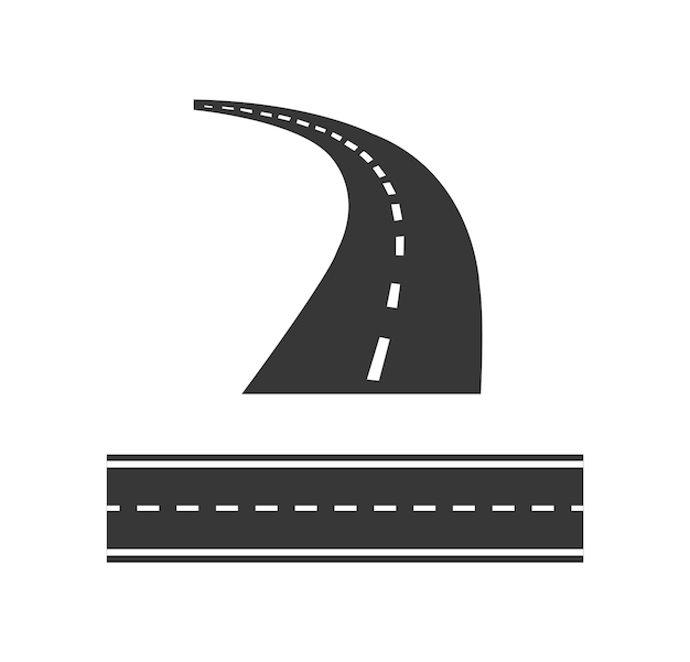 Icono de la carretera curva