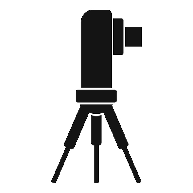 Icono de carretera de topógrafo Ilustración simple del icono de vector de carretera de topógrafo para diseño web aislado sobre fondo blanco