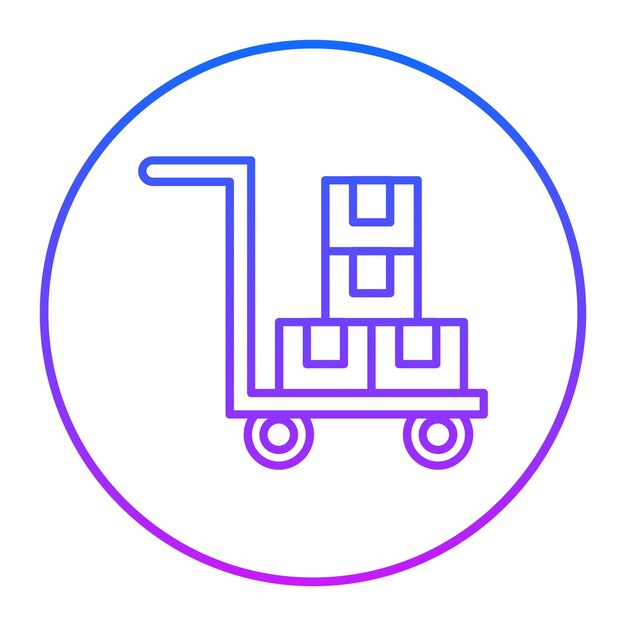 Icono del carrito del almacén