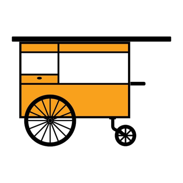 El icono del carrito de bolas de carne