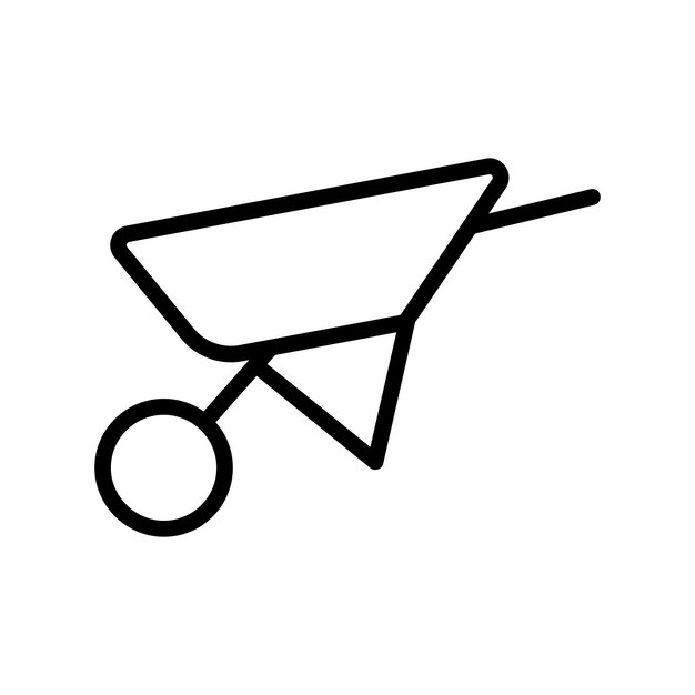 El icono del carrito de carretilla