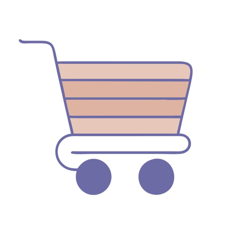 Vector icono de carrito de la compra