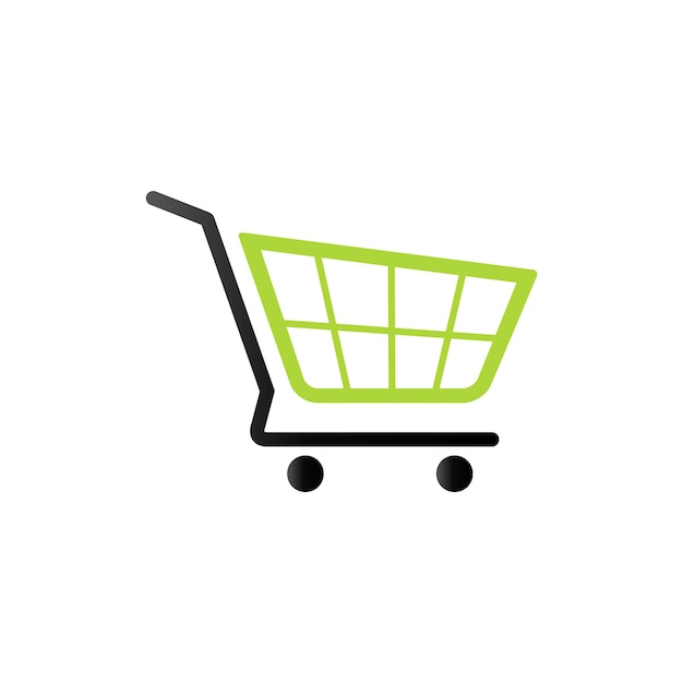 Icono del carrito de compras en color de tono dúo Compra de comercio electrónico