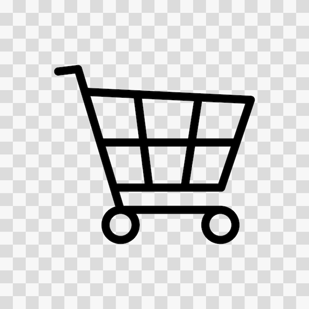 icono del carrito de compras vectorial comercio electrónico