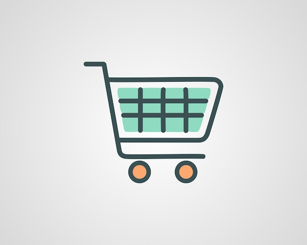 Icono del carrito de compras vectorial
