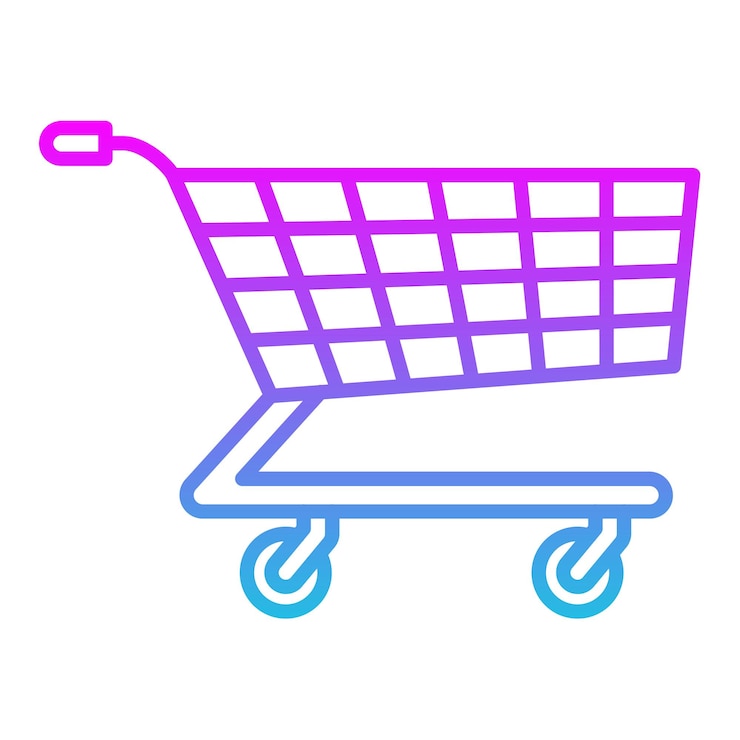Vector icono del carrito de compras