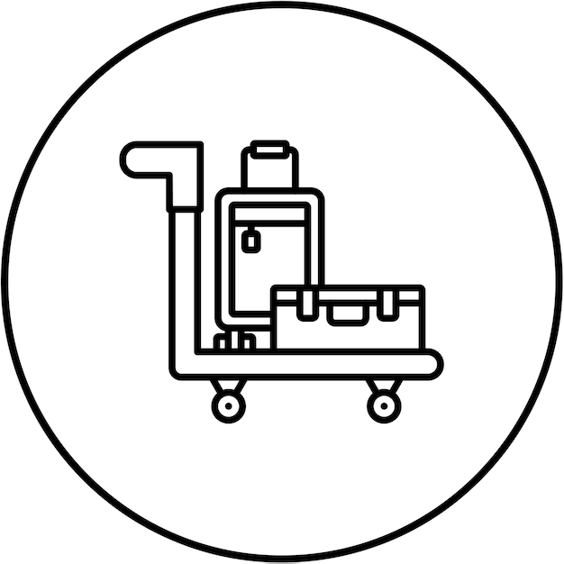 Icono del carrito de equipaje