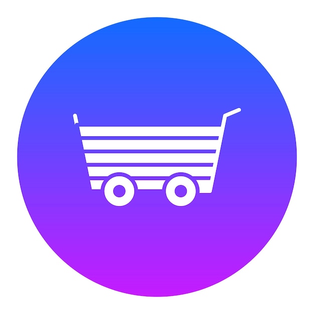 Icono del carrito de madera