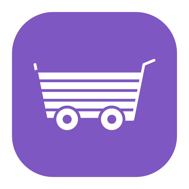 Icono del carrito de madera
