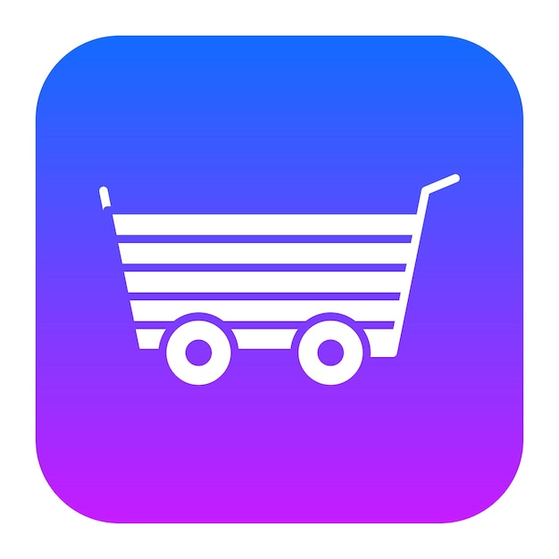Icono del carrito de madera
