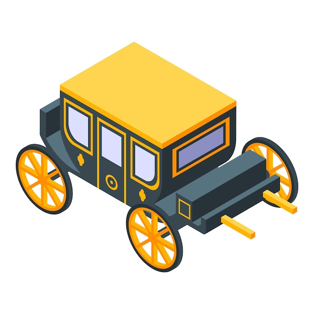 Icono de carro de lujo Isométrico de icono de vector de carro de lujo para diseño web aislado sobre fondo blanco