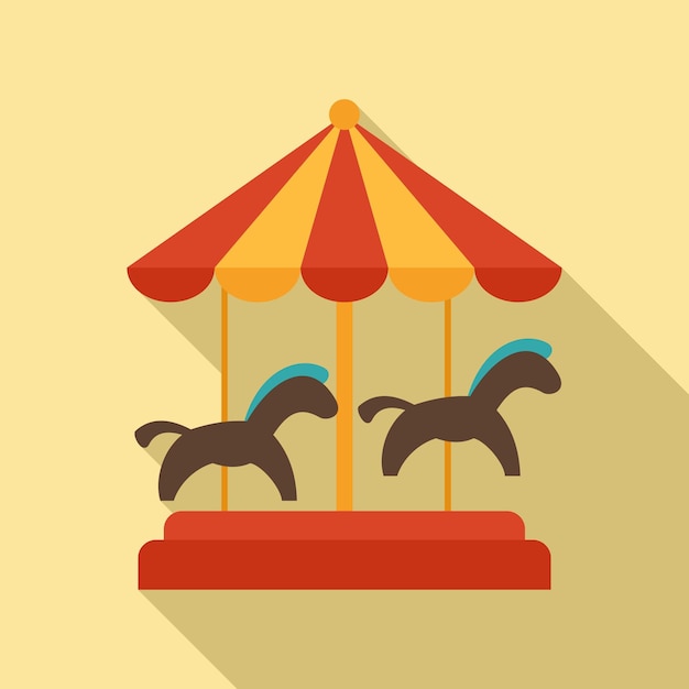 Icono de carrusel Ilustración plana del icono de vector de carrusel para diseño web