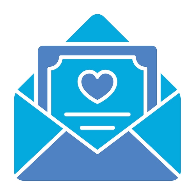 El icono de la carta de amor