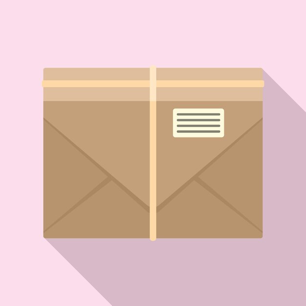Icono de carta de correo Ilustración plana del ícono vectorial de letra de correo para diseño web