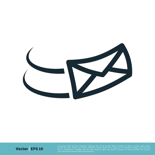 Icono de carta de correo Vector Logo Plantilla Ilustración Diseño Vector EPS 10