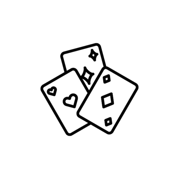 Icono de cartas de juego perfecto para aplicaciones de juegos