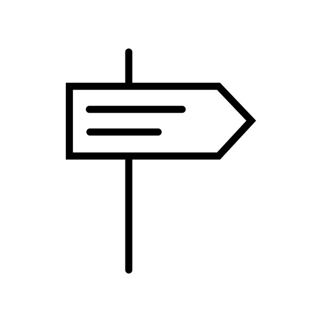 Icono de cartelera lineal Símbolo vectorial contorno negro Icono de kartelera