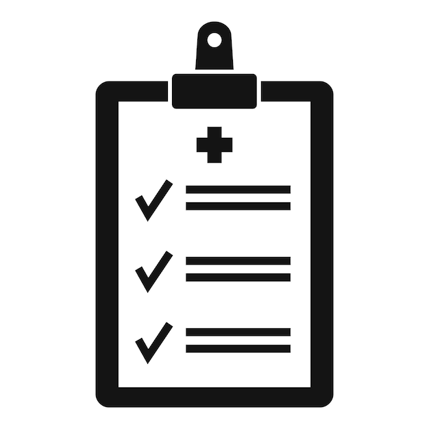 Icono de cartón del paciente del hospital Ilustración simple del icono de vector de cartón del paciente del hospital para diseño web aislado sobre fondo blanco
