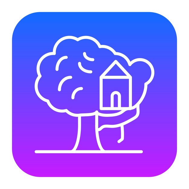 El icono de la casa del árbol