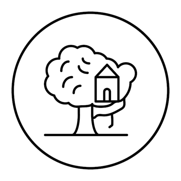 El icono de la casa del árbol