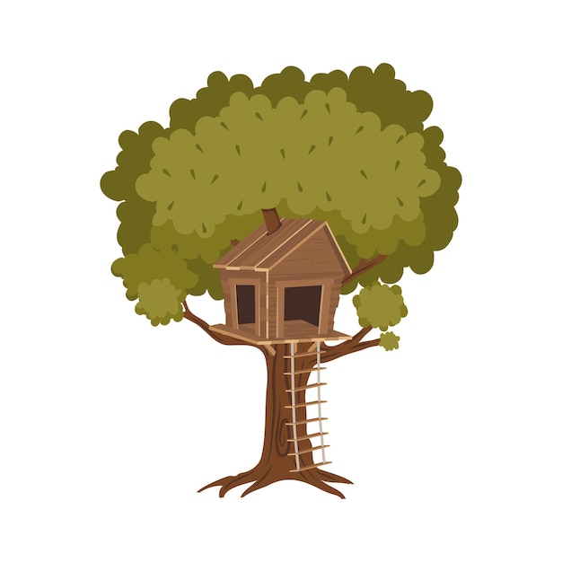 Vector icono de la casa del árbol