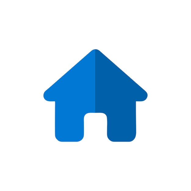 icono de la casa con azul