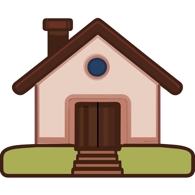 icono de la casa con un contorno de color