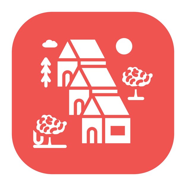 El icono de la casa de la costa