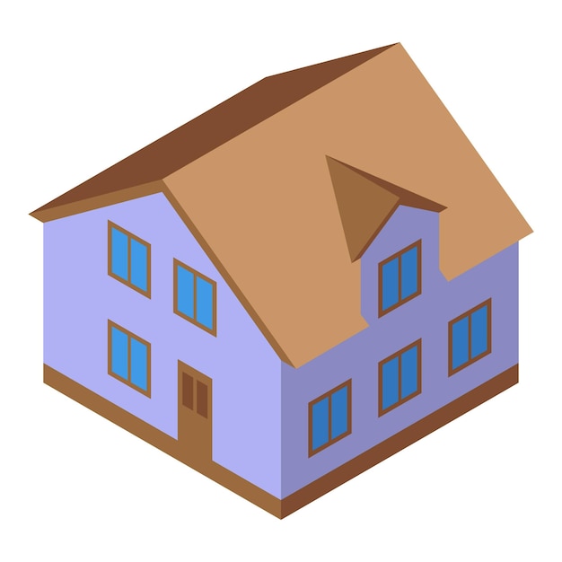 Icono de la casa de herencia Isométrica del icono de vector de la casa de herencia para diseño web aislado sobre fondo blanco