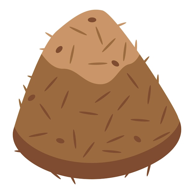 Icono de casa de hormiga Isométrica de icono de vector de casa de hormiga para diseño web aislado sobre fondo blanco