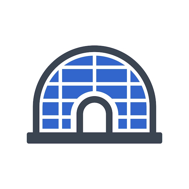 El icono de la casa de iglú