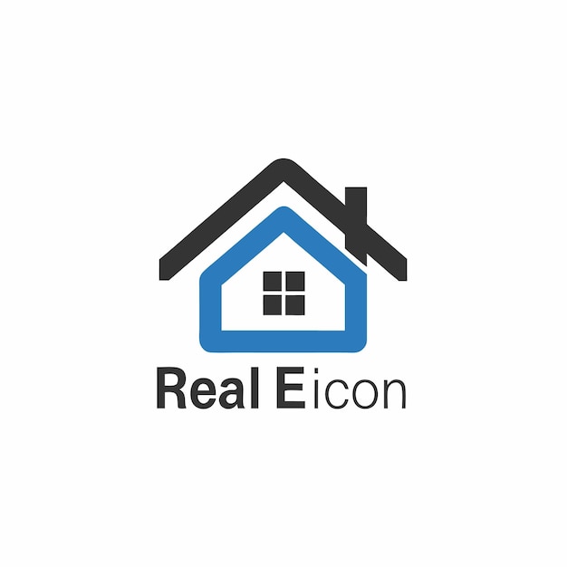 El icono de la casa inmobiliaria