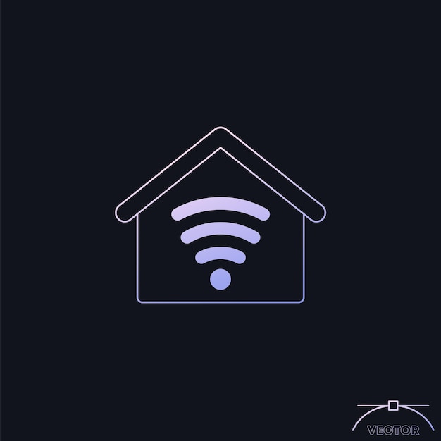 icono de casa inteligente para aplicaciones y web