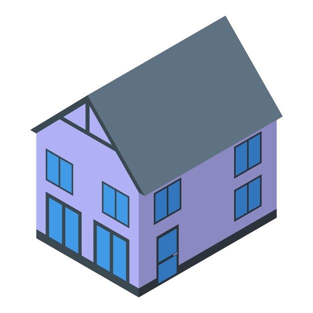 Icono de casa inteligente de control Isométrico del icono de vector de casa inteligente de control para diseño web aislado sobre fondo blanco