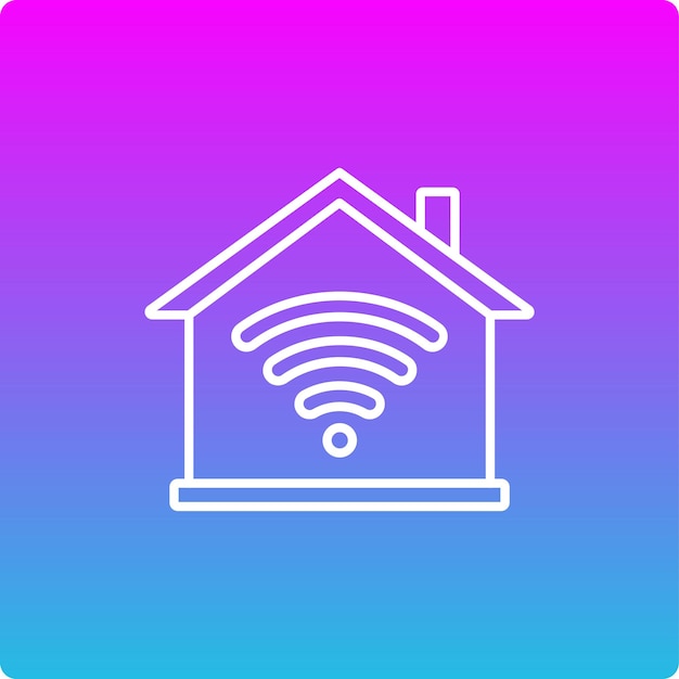 El icono de la casa inteligente