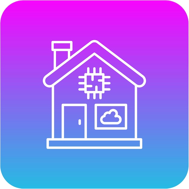 El icono de la casa inteligente