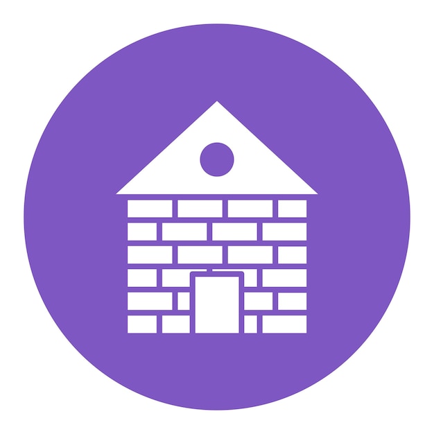 El icono de la casa de ladrillo