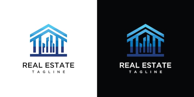 El icono de la casa El logotipo de la casa Real Estate El logo de la casa real Estereal La plantilla de diseño de la casa del edificio