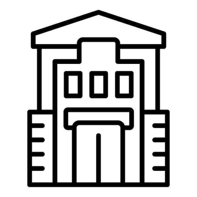 Icono de casa de madera eslovaca vector de contorno mapa de Eslovaquia Castillo emblema